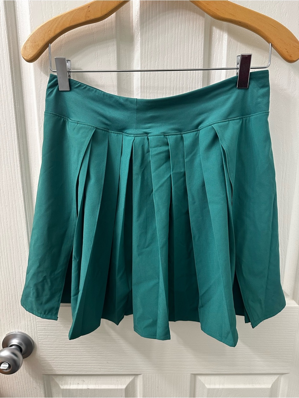 Lole Teal Pleated Skater Skirt